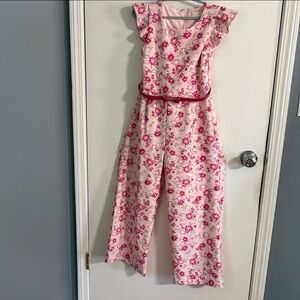 btween Pink Floral Fit-and-Flare Dress